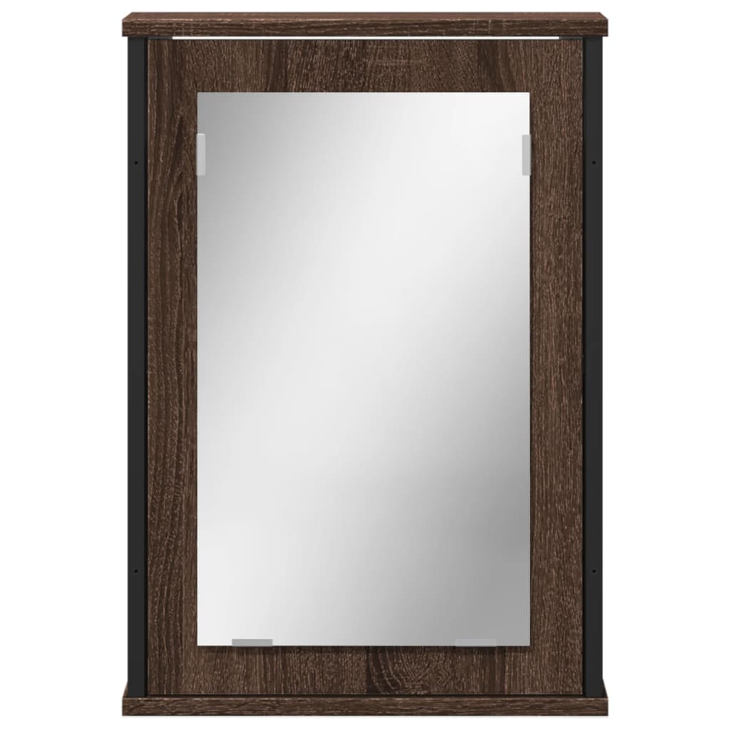 Bathroom Mirror Cabinet 42X12X60 Cm Engineered Wood
