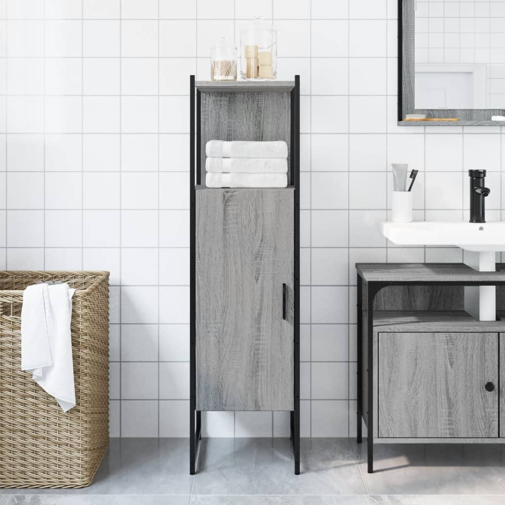 Bathroom Cabinet 33X33X120.5 Cm Engineered Wood