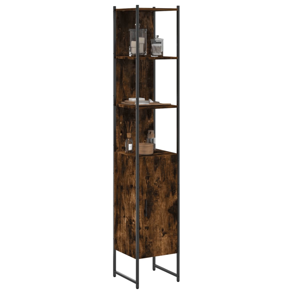Bathroom Cabinet 33X33X185.5 Cm Engineered Wood