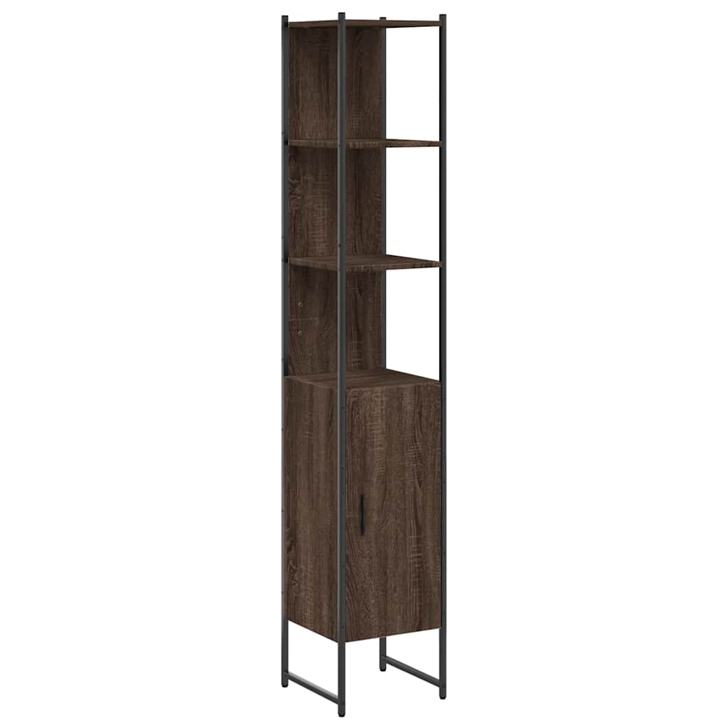 Bathroom Cabinet 33X33X185.5 Cm Engineered Wood