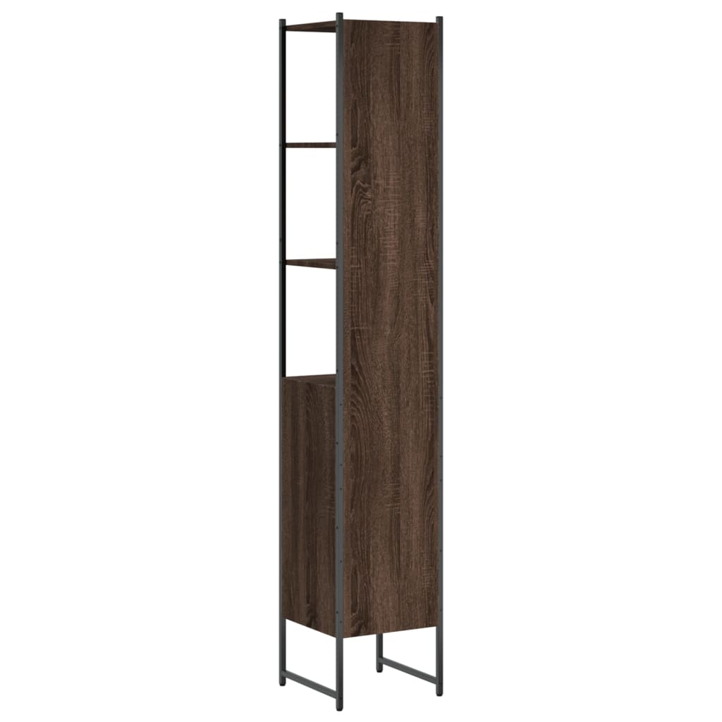 Bathroom Cabinet 33X33X185.5 Cm Engineered Wood