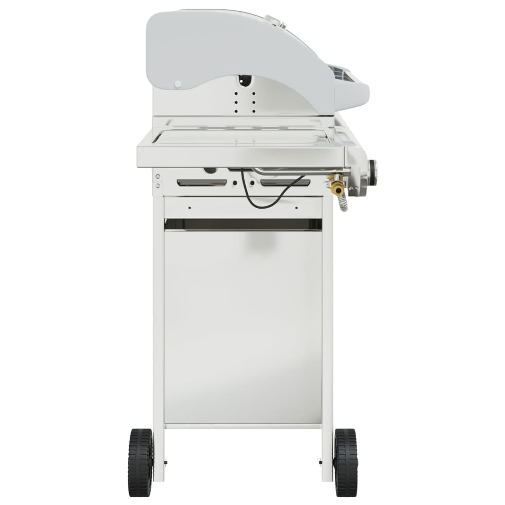 Gas Bbq Grill With Silver Stainless Steel