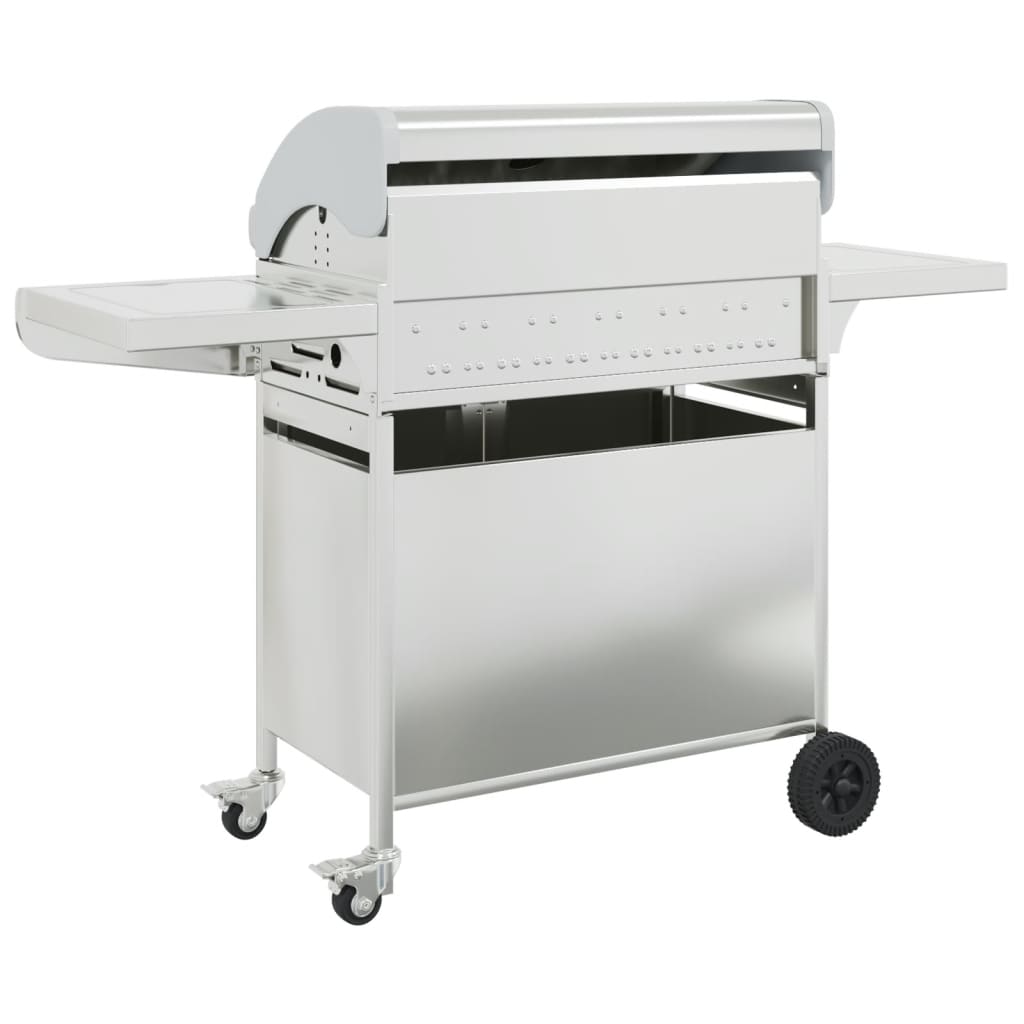 Gas Bbq Grill With Silver Stainless Steel