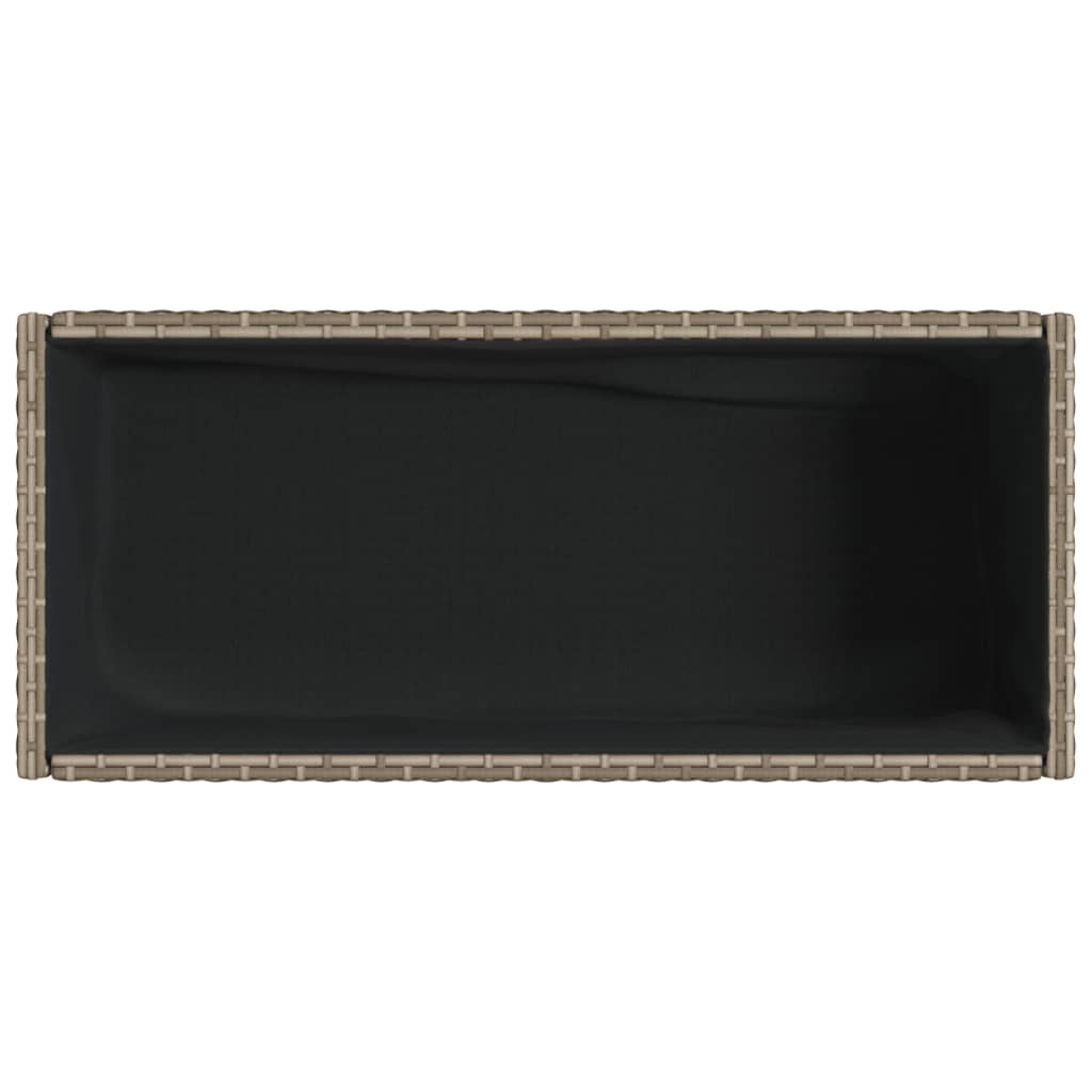 Garden Planter With Shelf Poly Rattan