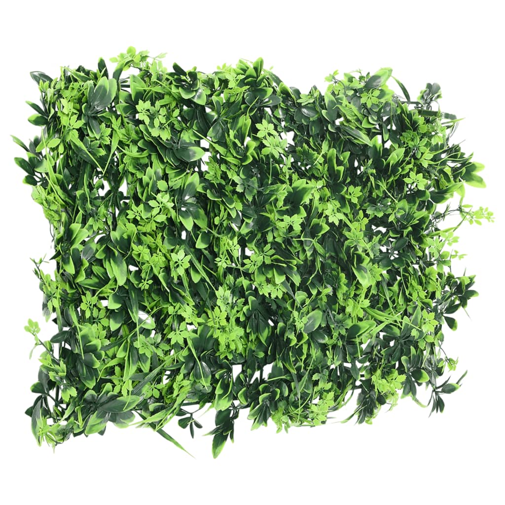 Artificial Leaf Fence 6 Pcs Green 40X60 Cm