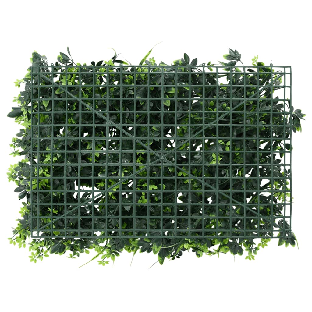 Artificial Leaf Fence 6 Pcs Green 40X60 Cm