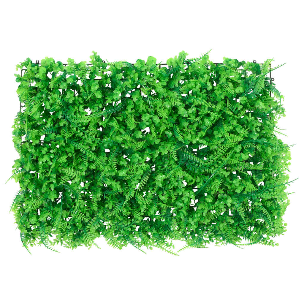 Artificial Fern Leaf Fence 6 Pcs Green 40X60 Cm