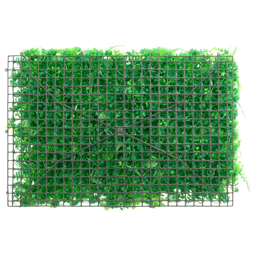 Artificial Fern Leaf Fence 6 Pcs Green 40X60 Cm
