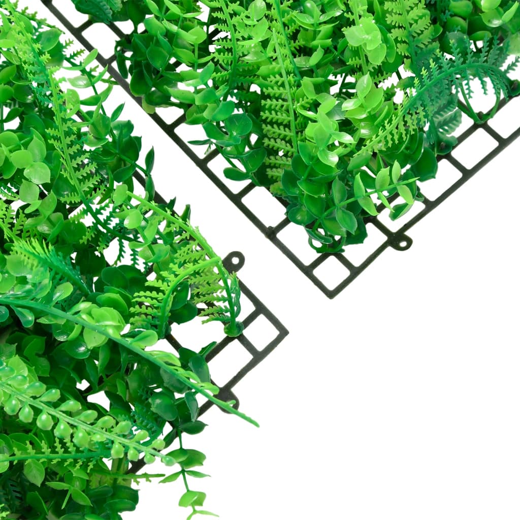 Artificial Fern Leaf Fence 6 Pcs Green 40X60 Cm