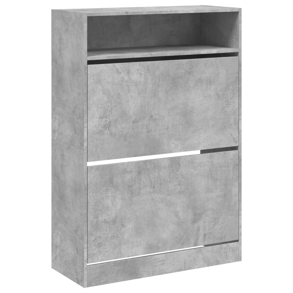 Shoe Cabinet With 2 Flip-Drawers 80X34X116 Cm