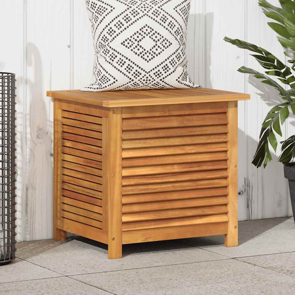 Garden Storage Box With Louver Solid Wood Acacia