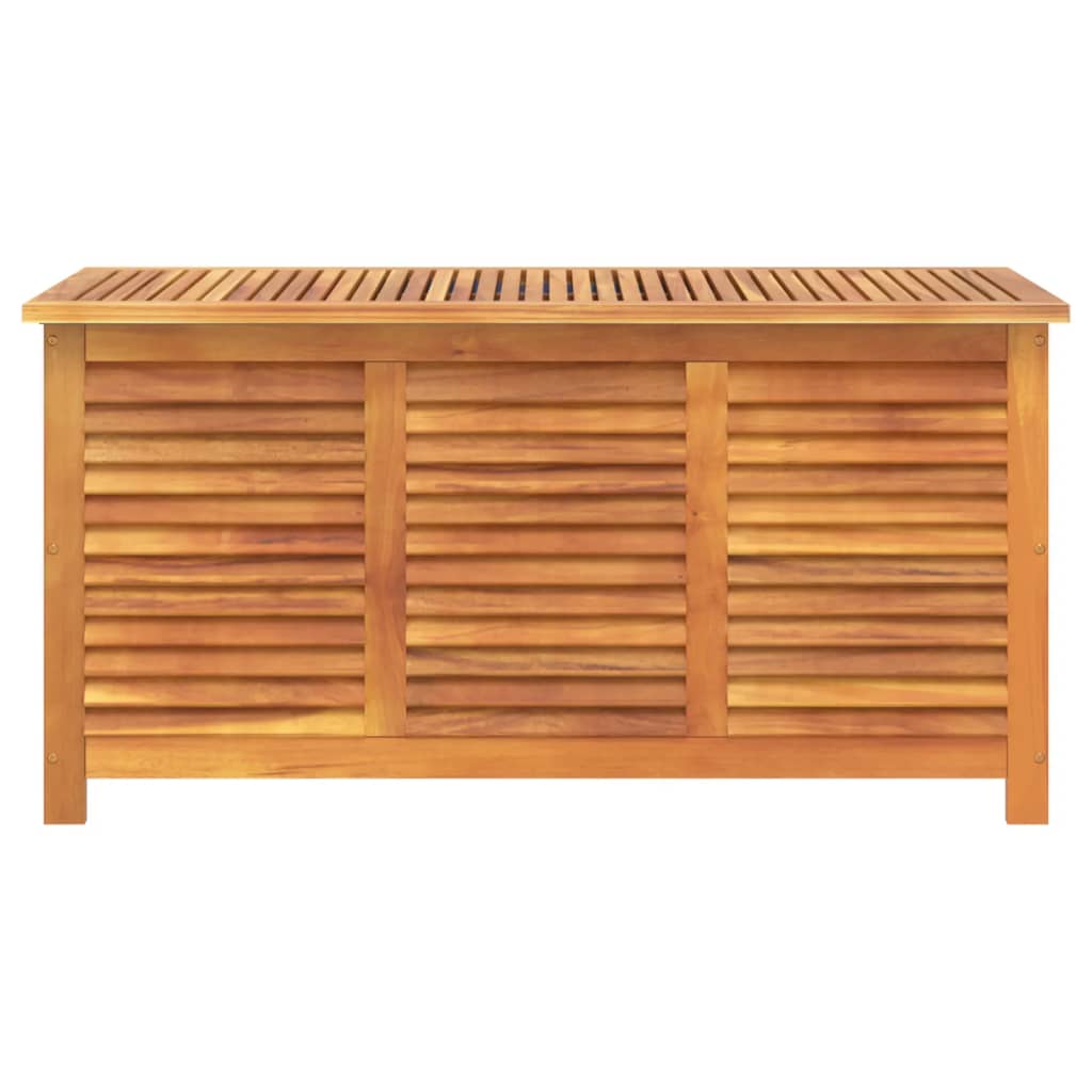 Garden Storage Box With Louver Solid Wood Acacia
