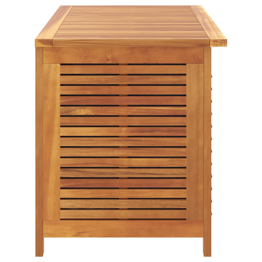 Garden Storage Box With Louver Solid Wood Acacia