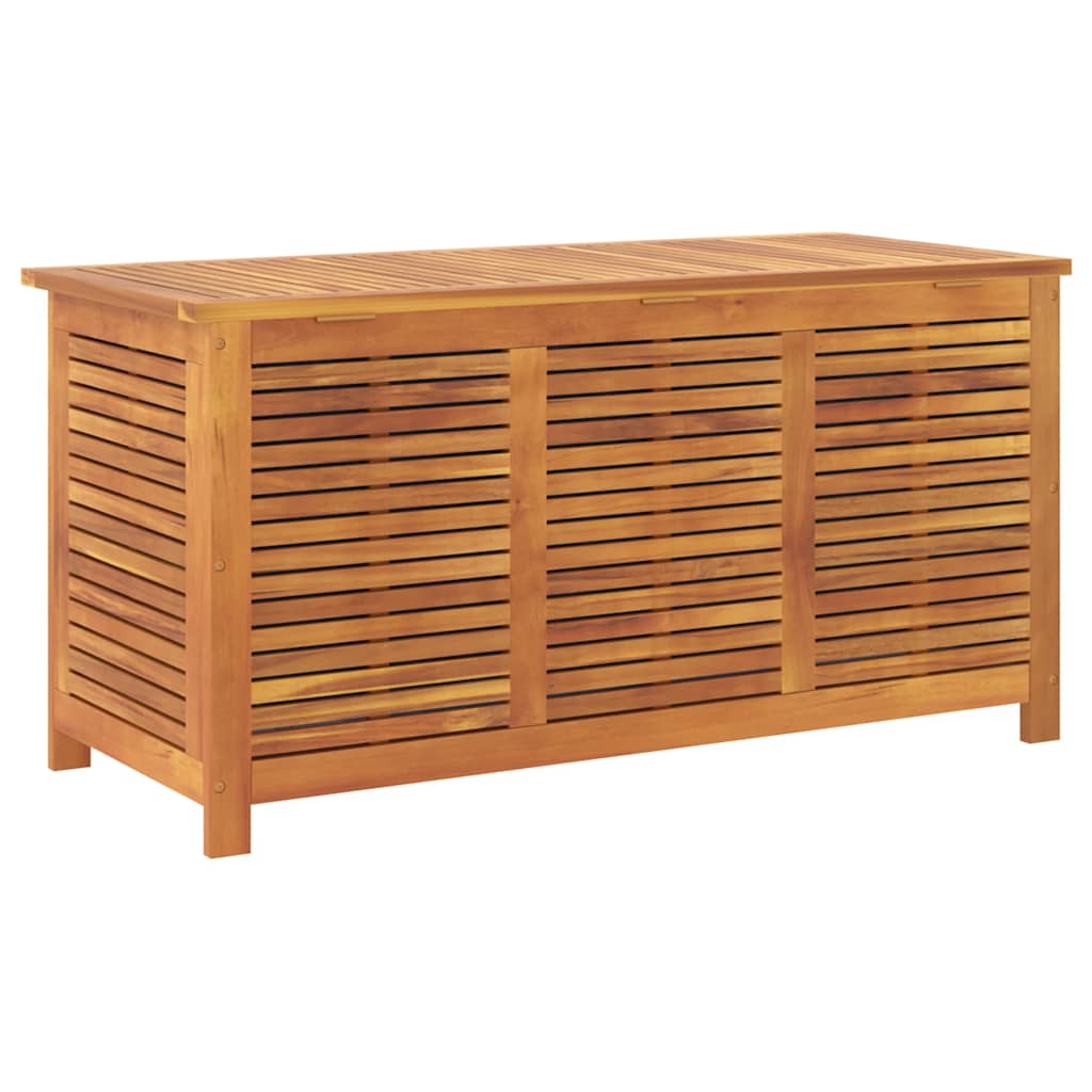 Garden Storage Box With Louver Solid Wood Acacia