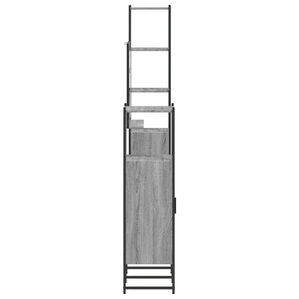 4 Piece Bathroom Cabinet Set Engineered Wood