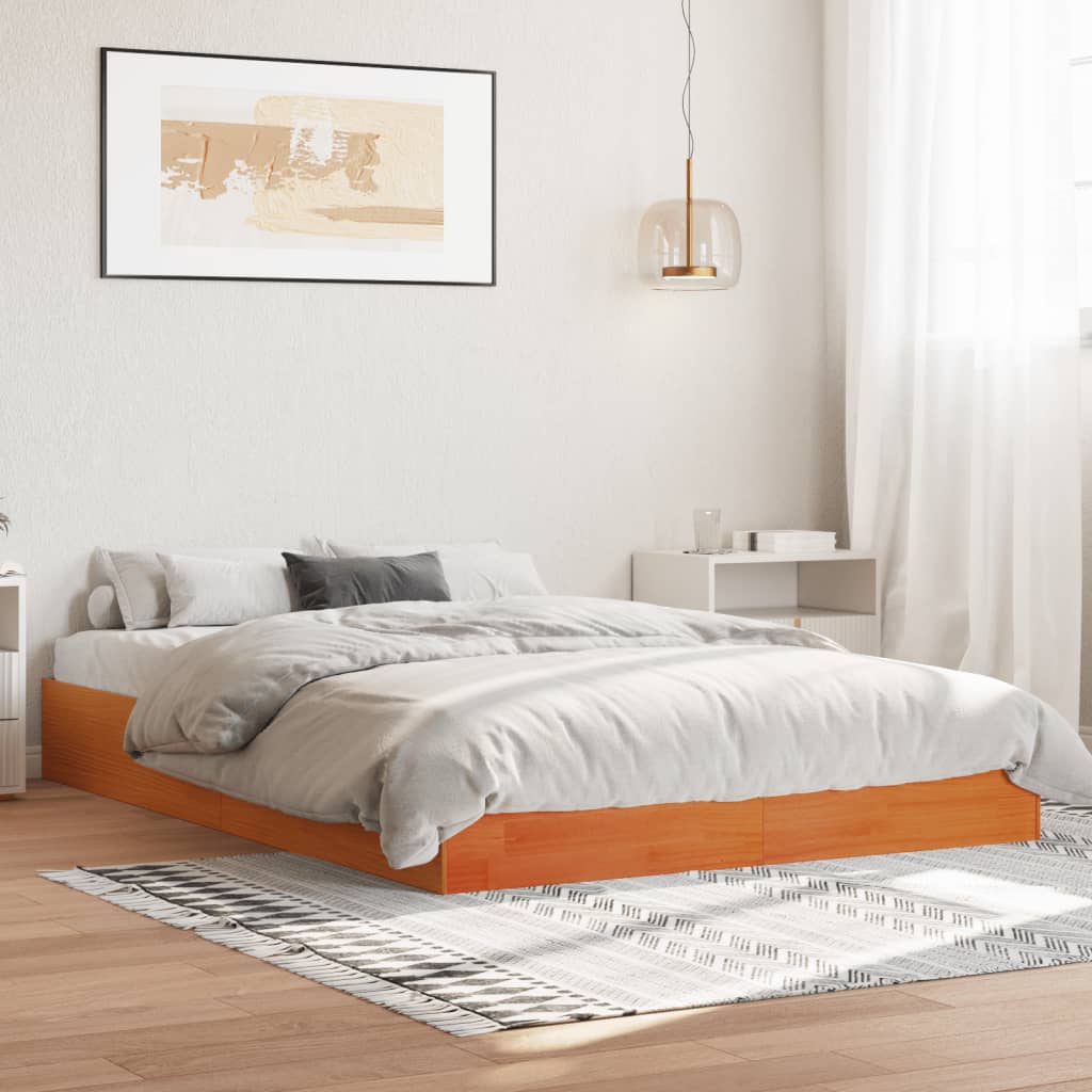 Bed Frame Without Mattress Solid Wood
