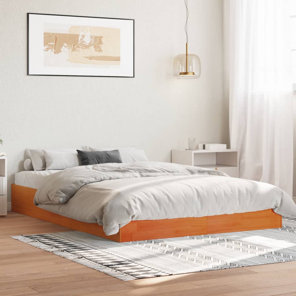 Bed Frame Without Mattress Solid Wood