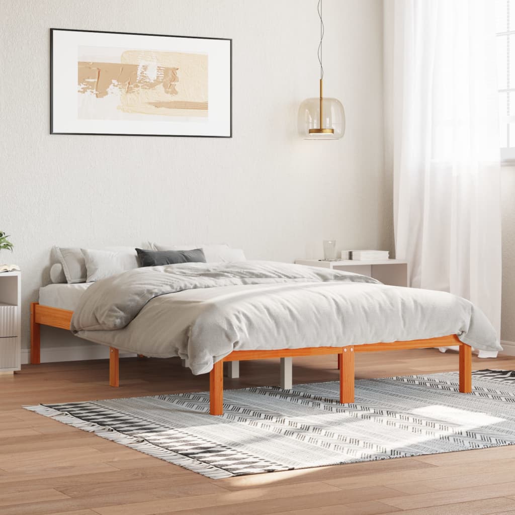 810005 Bed Frame Without Mattress Solid Wood