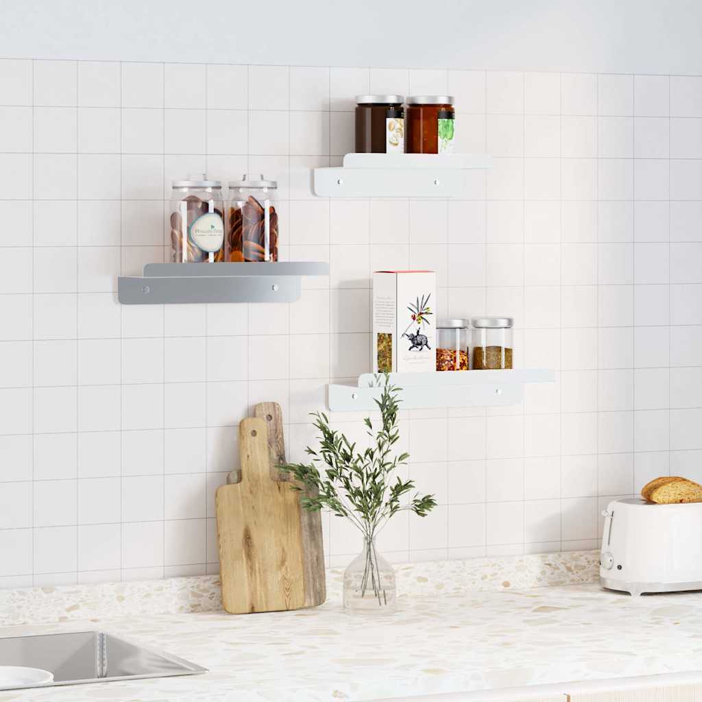 Wall Shelves 3 Pcs Stainless Steel