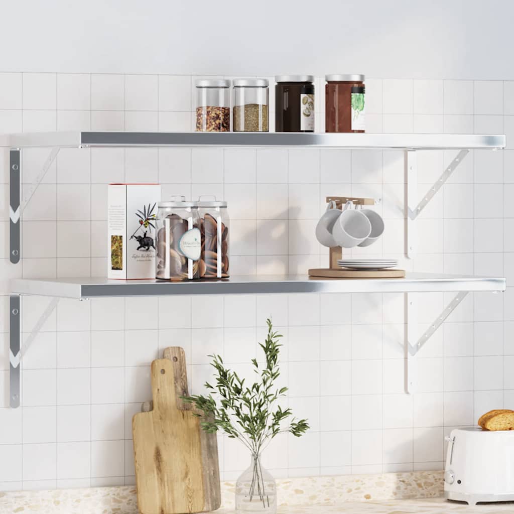 Shelf Brackets 4 Pcs Stainless Steel