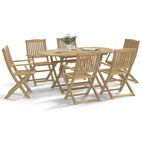 Folding Outdoor Chairs 2 Pcs Solid Acacia Wood