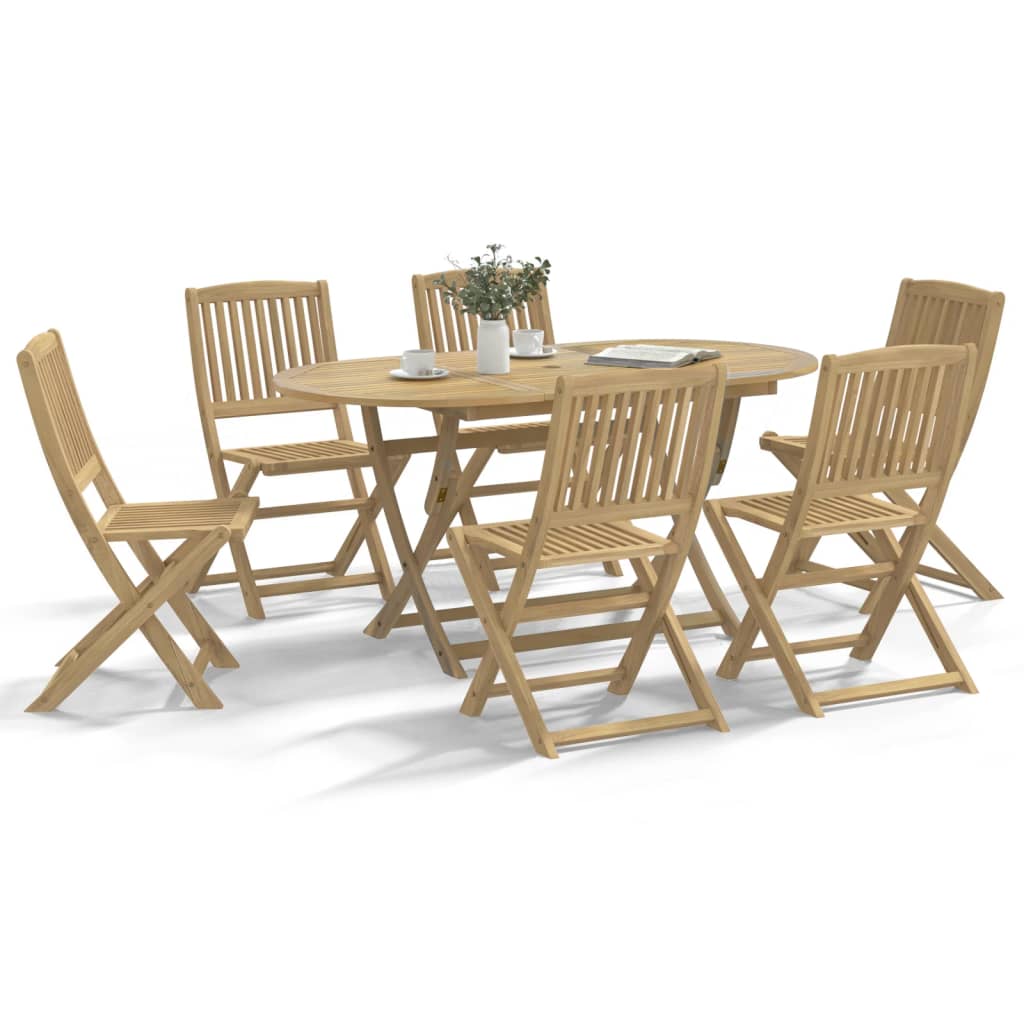 Folding Outdoor Chairs 2 Pcs Solid Acacia Wood