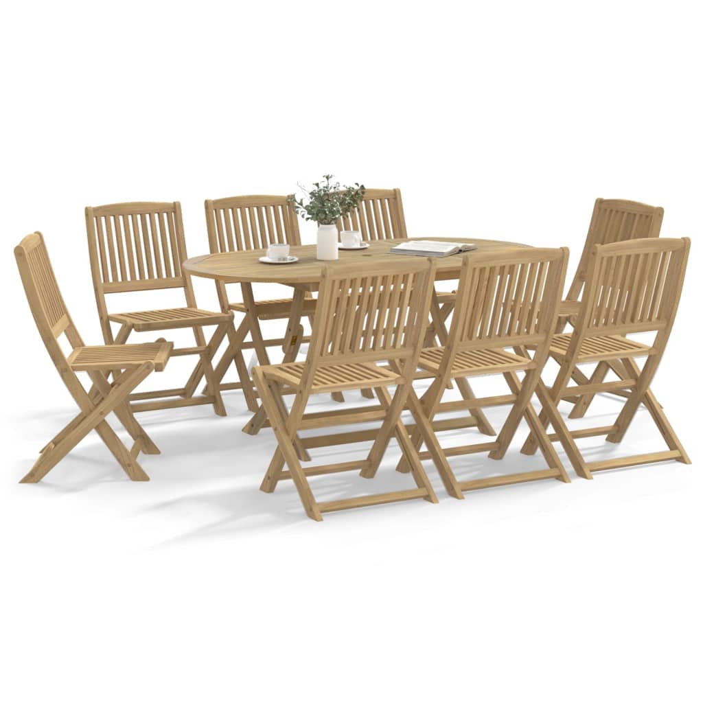 Folding Outdoor Chairs 2 Pcs Solid Acacia Wood