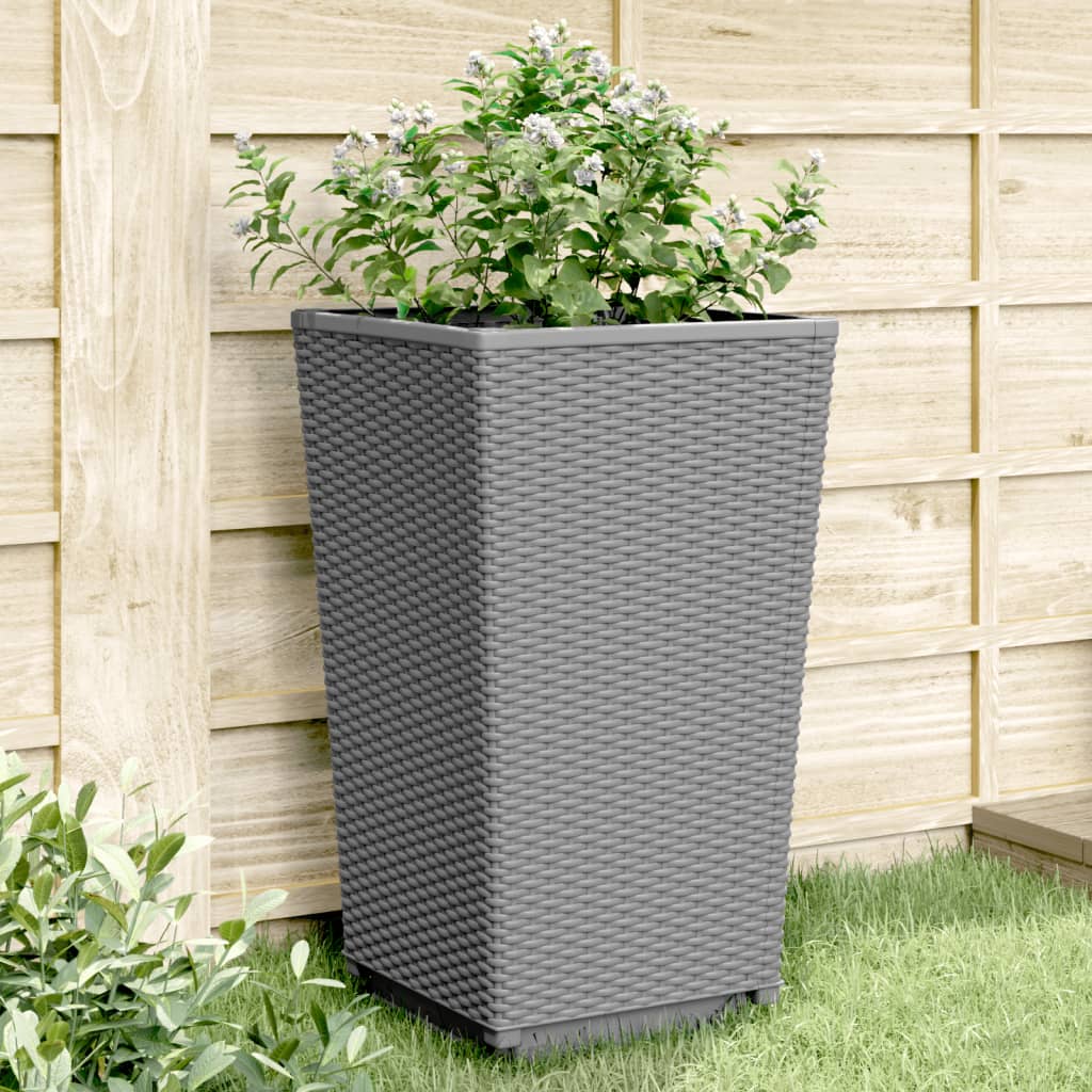 Garden Planters 2 Pcs 32.5X32.5X57 Cm Pp