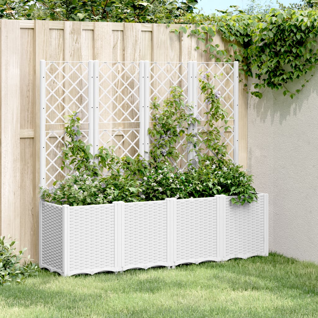 Garden Planter With Trellis Pp