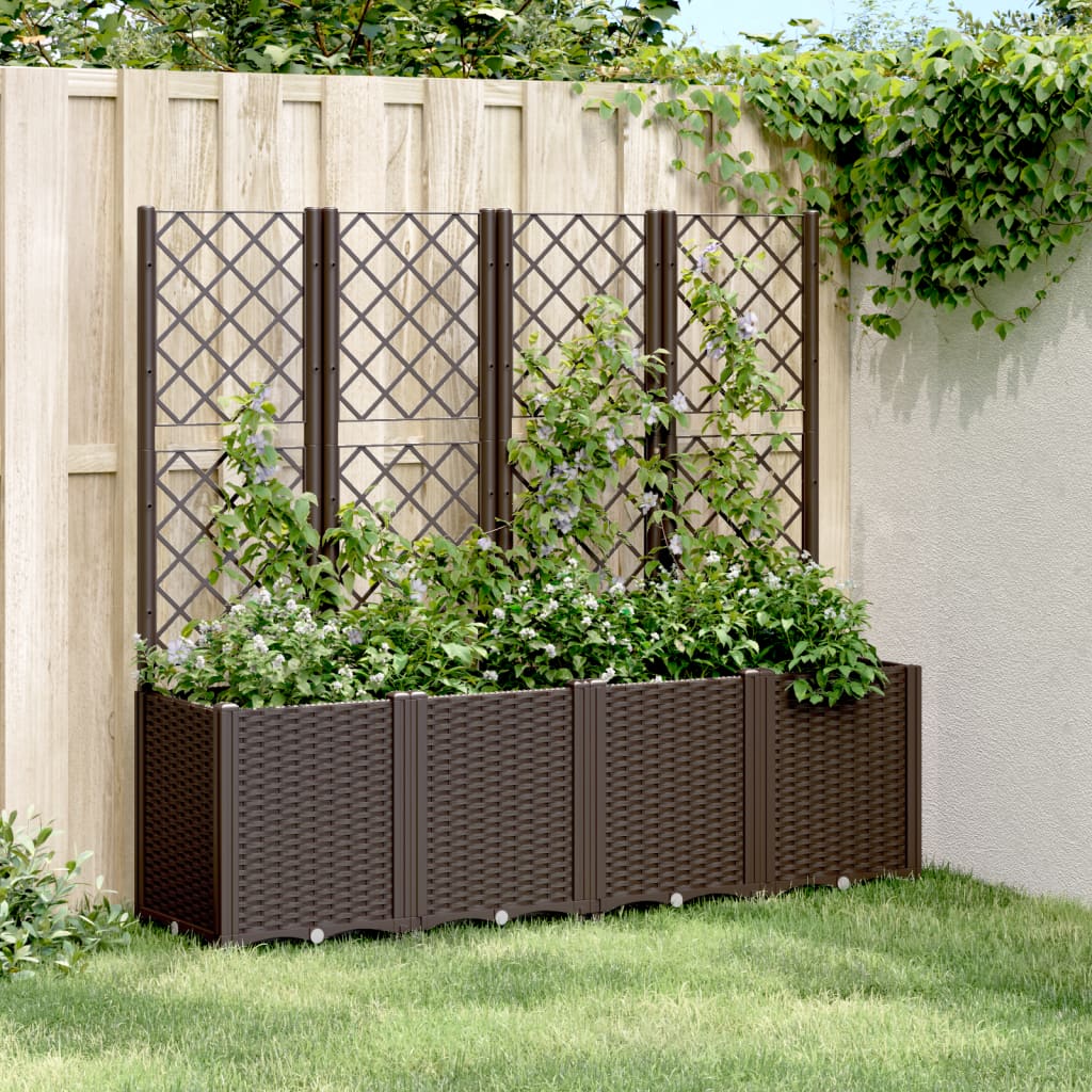 Garden Planter With Trellis Pp