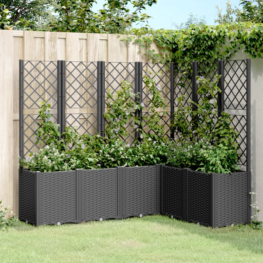 Garden Planter With Trellis Pp
