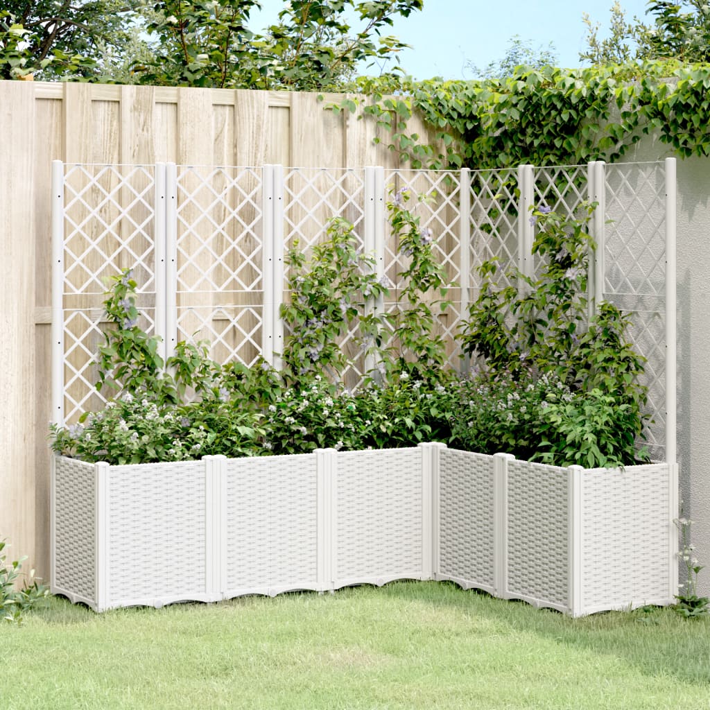 Garden Planter With Trellis Pp