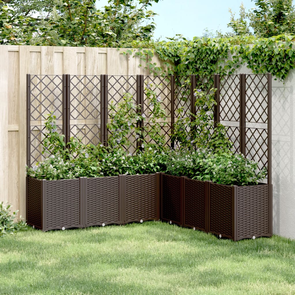 Garden Planter With Trellis Pp