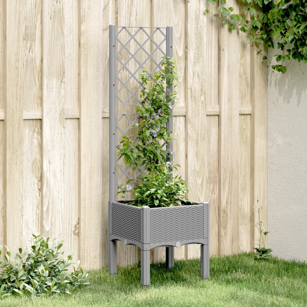 Garden Planter With Trellis Pp