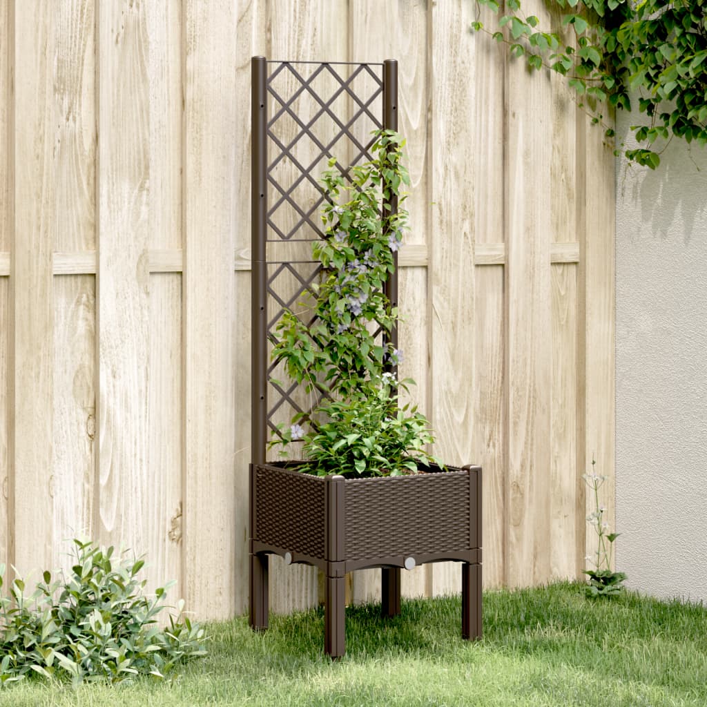 Garden Planter With Trellis Pp