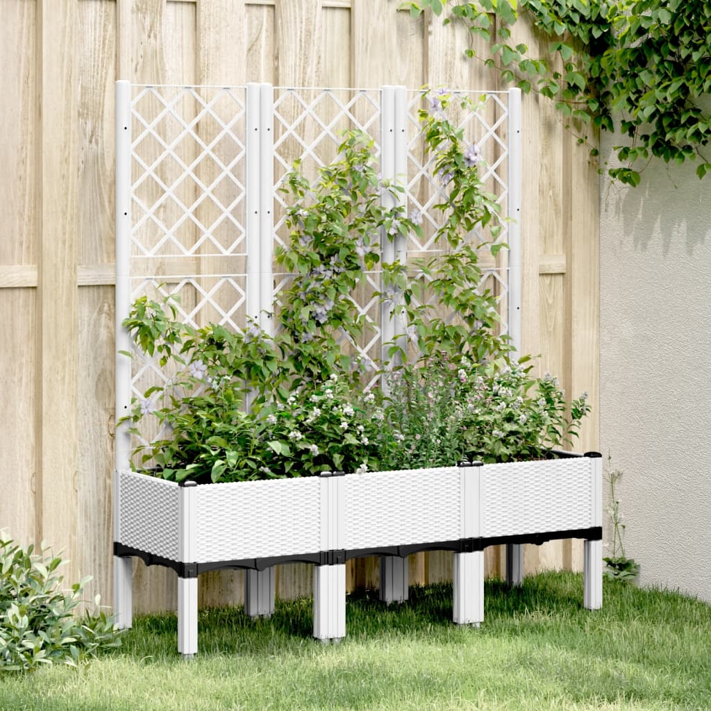Garden Planter With Trellis Pp