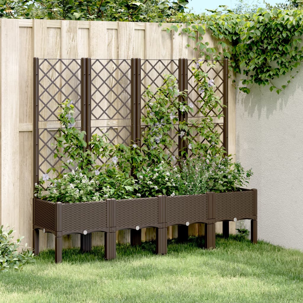 Garden Planter With Trellis Pp