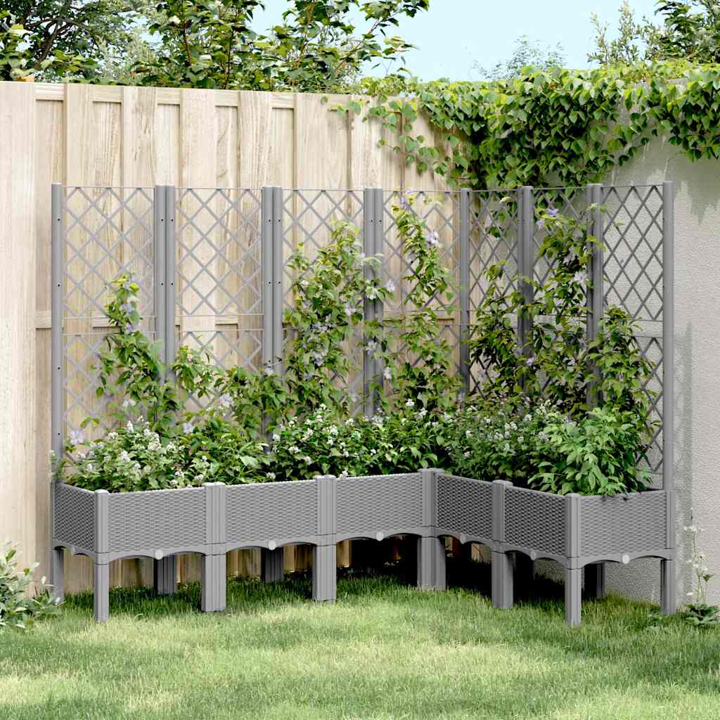 Garden Planter With Trellis Pp