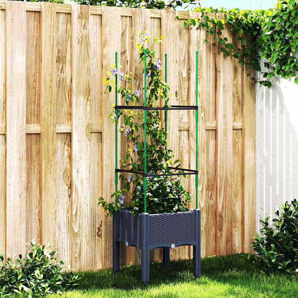 Garden Planter With Trellis Pp
