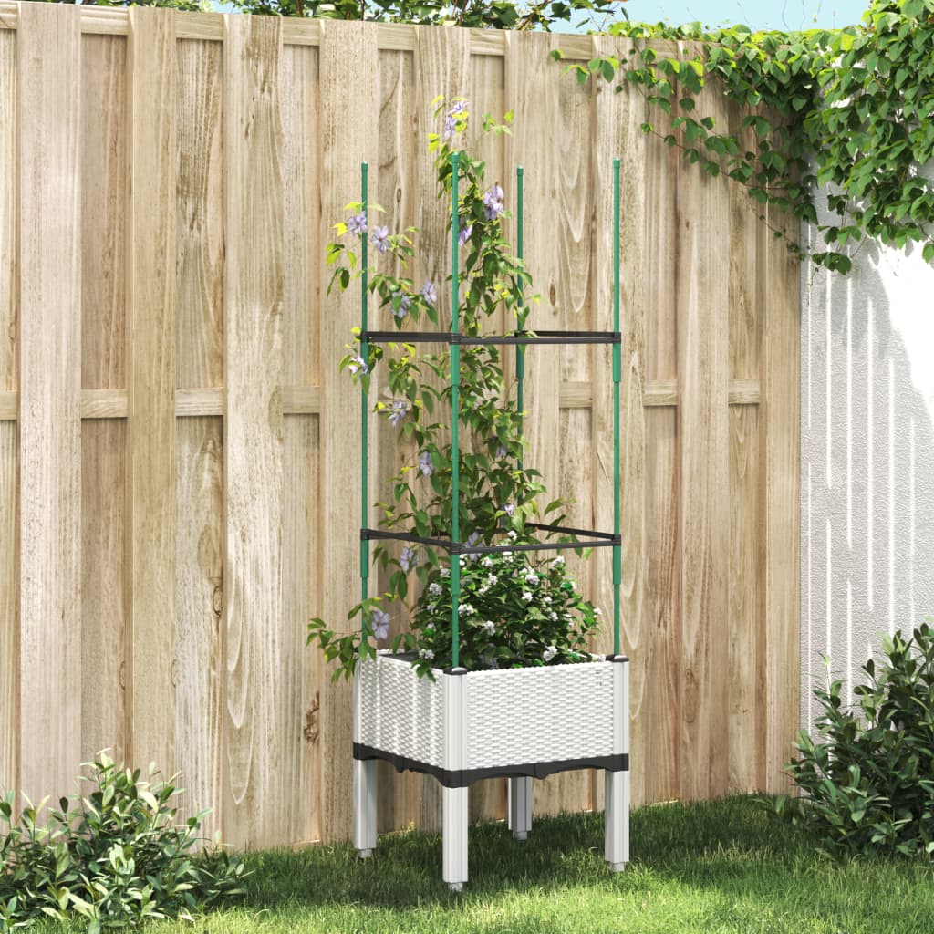 Garden Planter With Trellis Pp