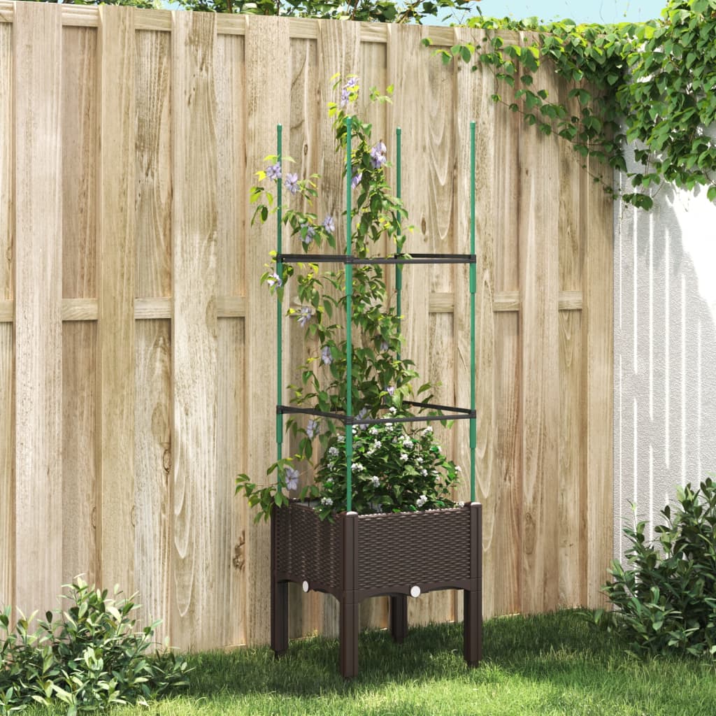 Garden Planter With Trellis Pp