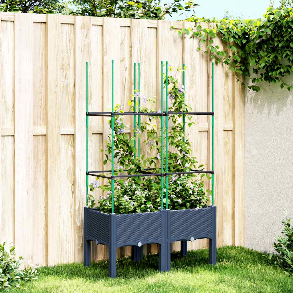 Garden Planter With Trellis Pp