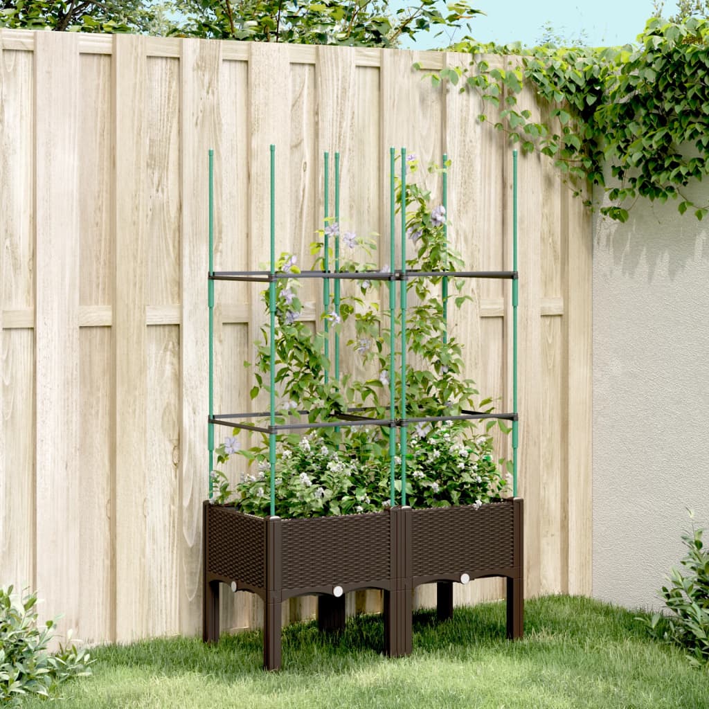 Garden Planter With Trellis Pp