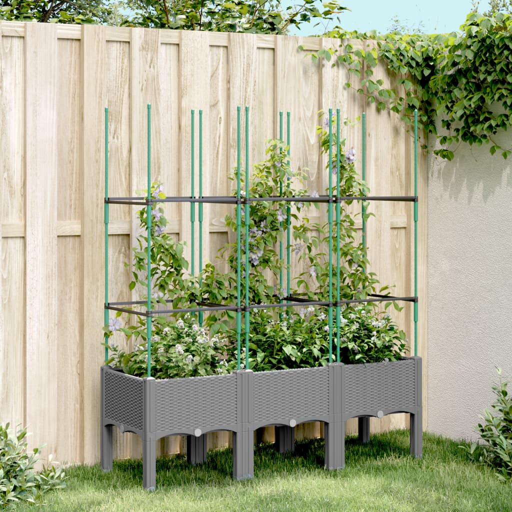 Garden Planter With Trellis Pp