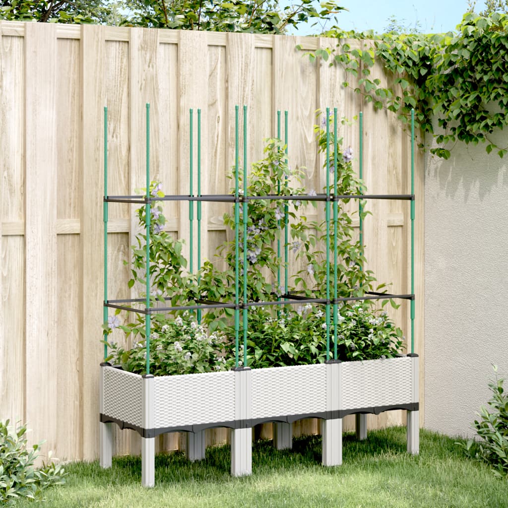 Garden Planter With Trellis Pp