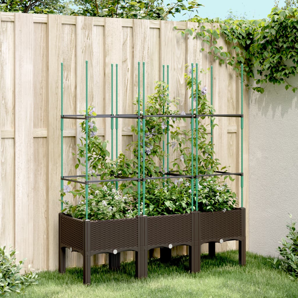 Garden Planter With Trellis Pp