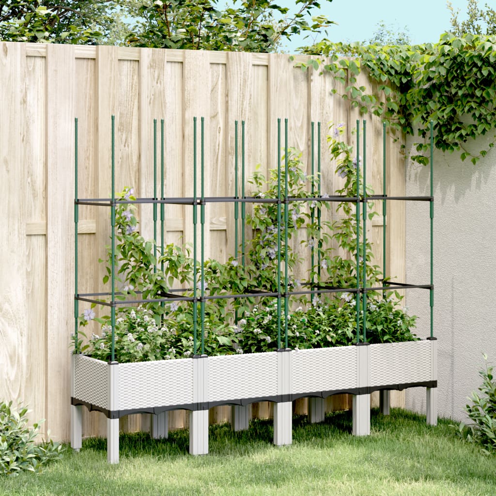 Garden Planter With Trellis Pp