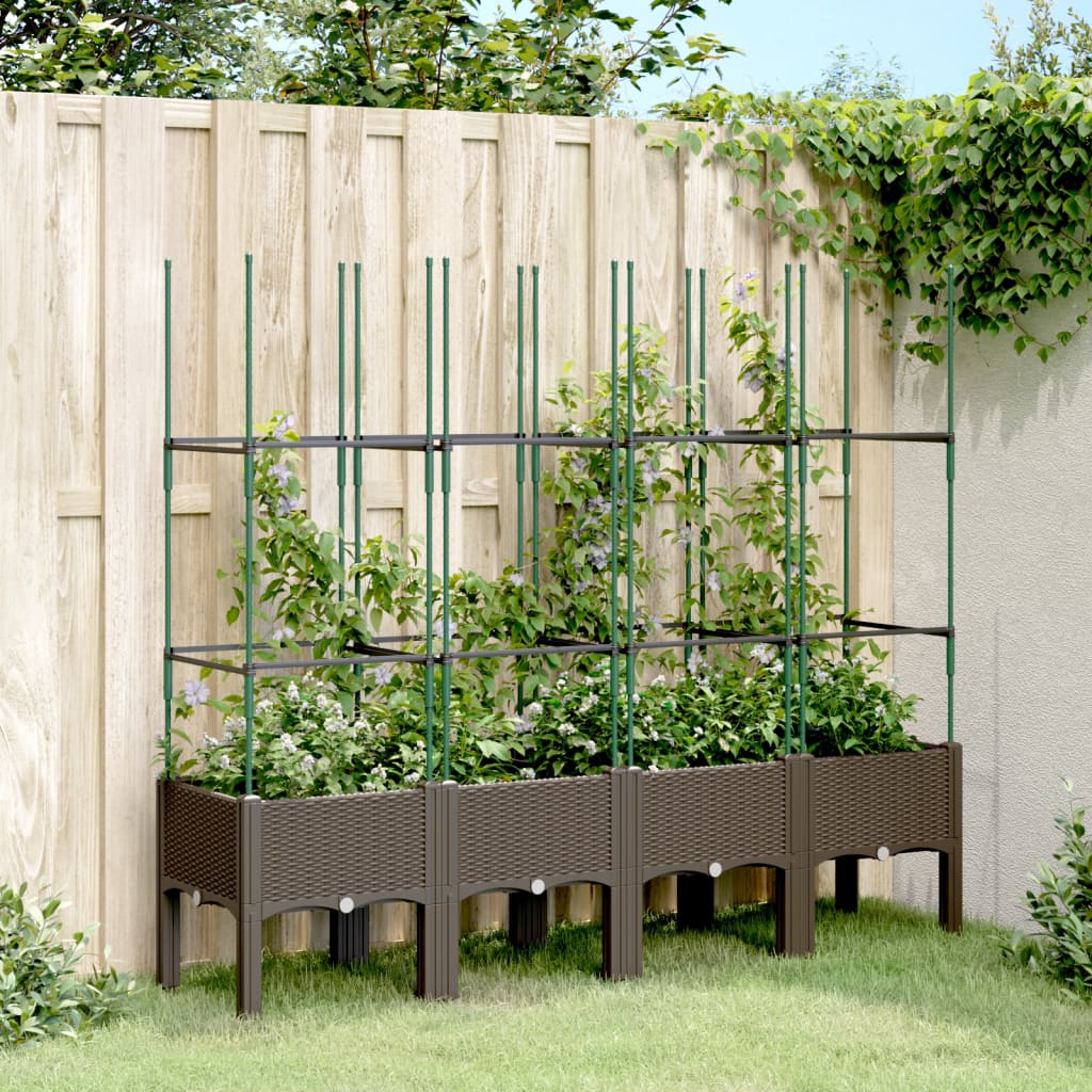 Garden Planter With Trellis Pp
