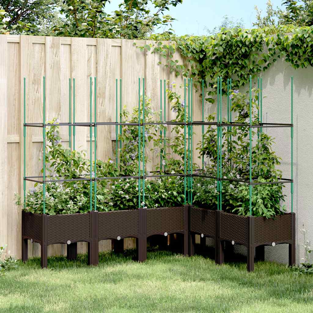 Garden Planter With Trellis Pp