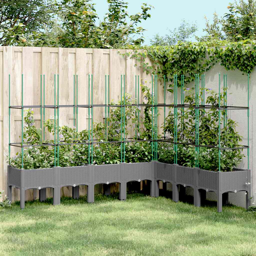 Garden Planter With Trellis Pp